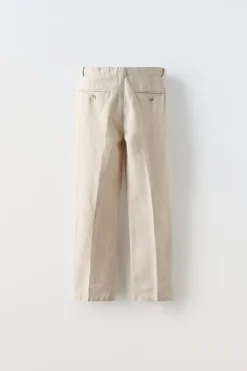 Niños ZARA 6 - 14 Años·Pantalones|6 - 14 Años·Trajes<PANTALÓN SLIM TRAJE CON LINO
