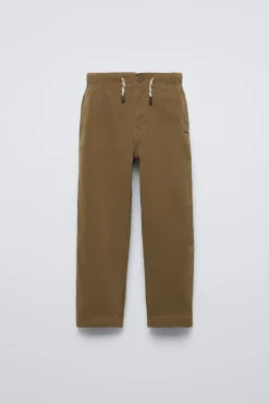 Niños ZARA 6 - 14 Años·Pantalones<PANTALÓN STAIGHT CORDONES