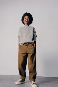 Niños ZARA 6 - 14 Años·Pantalones<PANTALÓN STAIGHT CORDONES