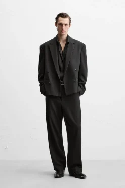 Discount PANTALÓN STRAIGHT CON VISCOSA Hombre Pantalones