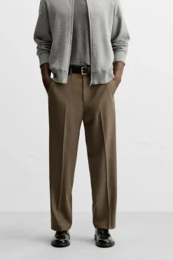 Best PANTALÓN STRAIGHT FIT CON LANA Hombre Pantalones