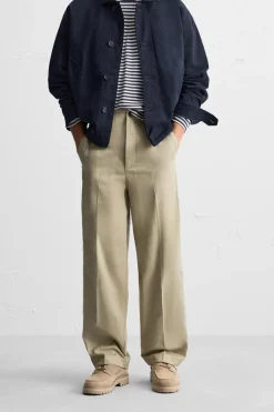 Fashion PANTALÓN STRAIGHT FIT CREMALLERA Hombre Pantalones