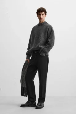 Outlet PANTALÓN STRAIGHT FIT ESTRUCTURA Hombre Pantalones