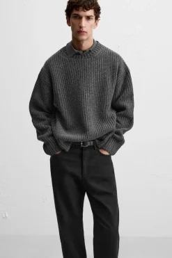 Outlet PANTALÓN STRAIGHT FIT ESTRUCTURA Hombre Pantalones