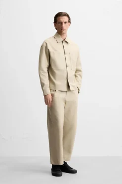 New PANTALÓN STRAIGHT FIT PLIEGUES Hombre Pantalones