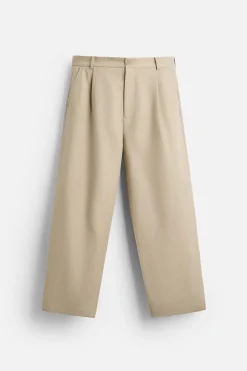 New PANTALÓN STRAIGHT FIT PLIEGUES Hombre Pantalones