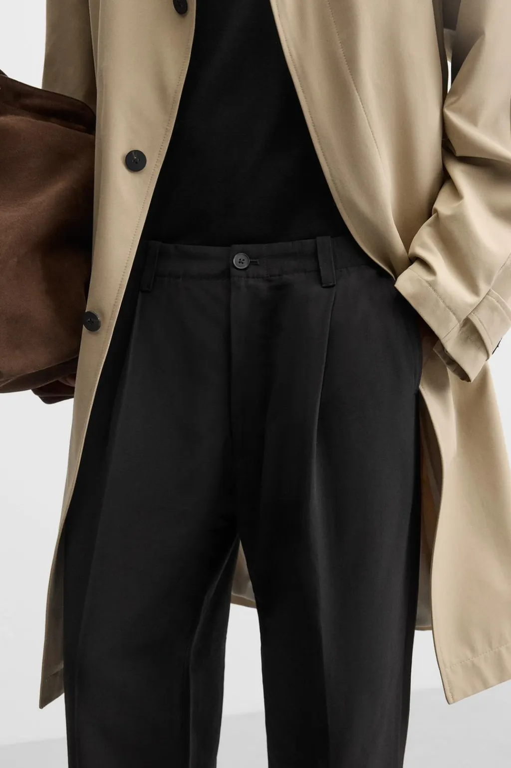 Fashion PANTALÓN STRAIGHT FIT PLIEGUES Hombre Pantalones