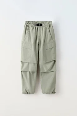 Niños ZARA 6 - 14 Años·Pantalones<PANTALÓN TÉCNICO PARACHUTE