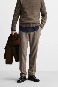 Discount PANTALÓN TEXTURA CON LANA Hombre Pantalones