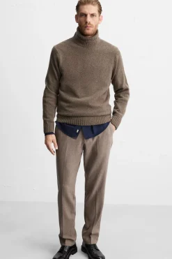 Discount PANTALÓN TEXTURA CON LANA Hombre Pantalones