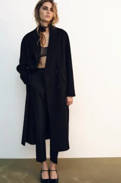 Fashion PANTALÓN TIRO ALTO CINTURÓN Mujer Pantalones