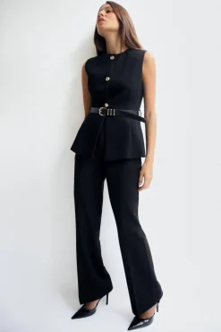 Fashion PANTALÓN TIRO ALTO FLARE Mujer Pantalones