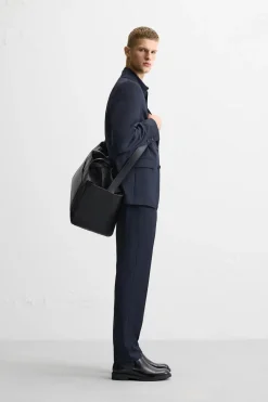 Outlet PANTALÓN TRAJE 100% LANA Hombre Pantalones