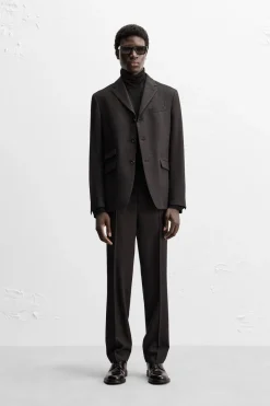 Discount PANTALÓN TRAJE 100% LANA Hombre Pantalones