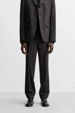 Discount PANTALÓN TRAJE 100% LANA Hombre Pantalones