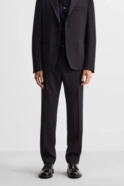 Fashion PANTALÓN TRAJE 100% LANA Hombre Pantalones