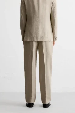 Discount PANTALÓN TRAJE 100% LINO Hombre Pantalones