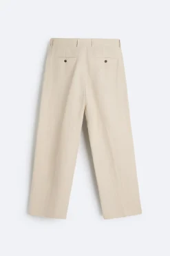 Discount PANTALÓN TRAJE 100% LINO Hombre Pantalones