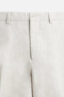 Best PANTALÓN TRAJE 100% LINO Hombre Pantalones