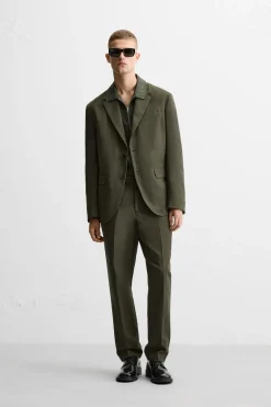 Fashion PANTALÓN TRAJE ALGODÓN - LINO Hombre Pantalones