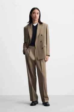 Online PANTALÓN TRAJE CON LANA Hombre Pantalones