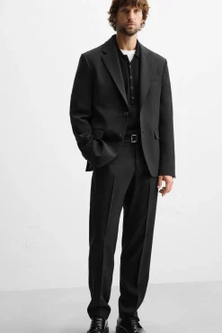 New PANTALÓN TRAJE CON LANA Hombre Pantalones