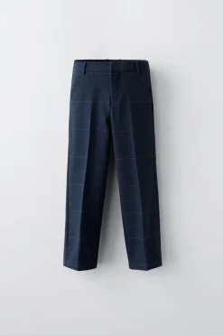 Niños ZARA 6 - 14 Años·Pantalones|6 - 14 Años·Trajes<PANTALÓN TRAJE CUADROS