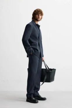 Discount PANTALÓN TRAJE ESPIGA Hombre Pantalones