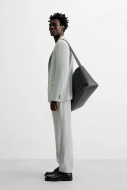 New PANTALÓN TRAJE ESTRUCTURA Hombre Pantalones