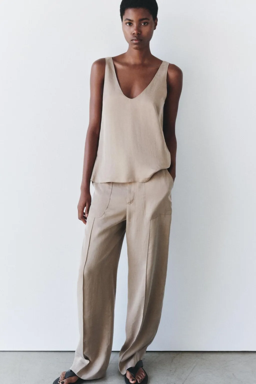 Hot PANTALÓN TRAJE FLUIDO ZW COLLECTION Mujer Pantalones