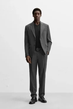 Outlet PANTALÓN TRAJE LANA FRANELA Hombre Pantalones