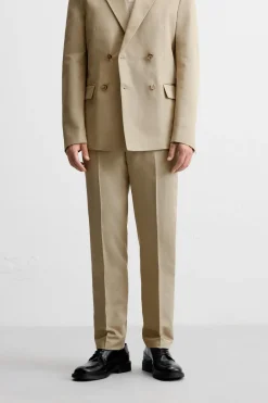 Best PANTALÓN TRAJE LINO - ALGODÓN Hombre Pantalones