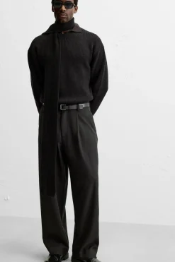 New PANTALÓN WIDE FIT PLIEGUES Hombre Pantalones