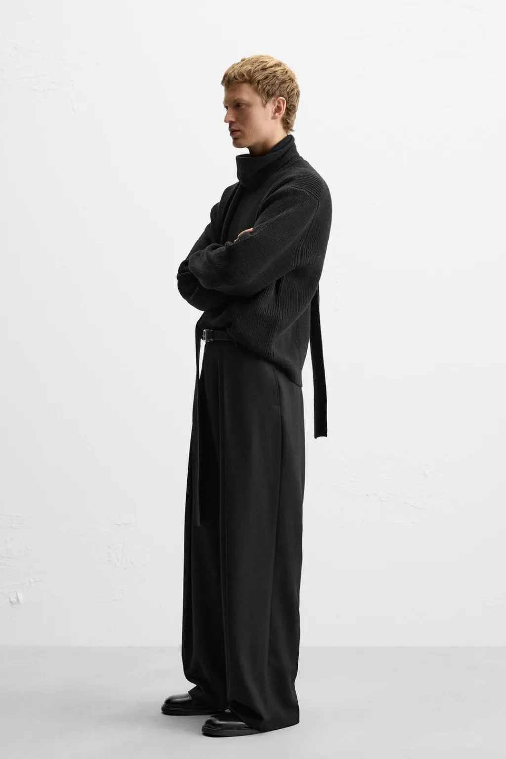 New PANTALÓN WIDE FIT PLIEGUES Hombre Pantalones