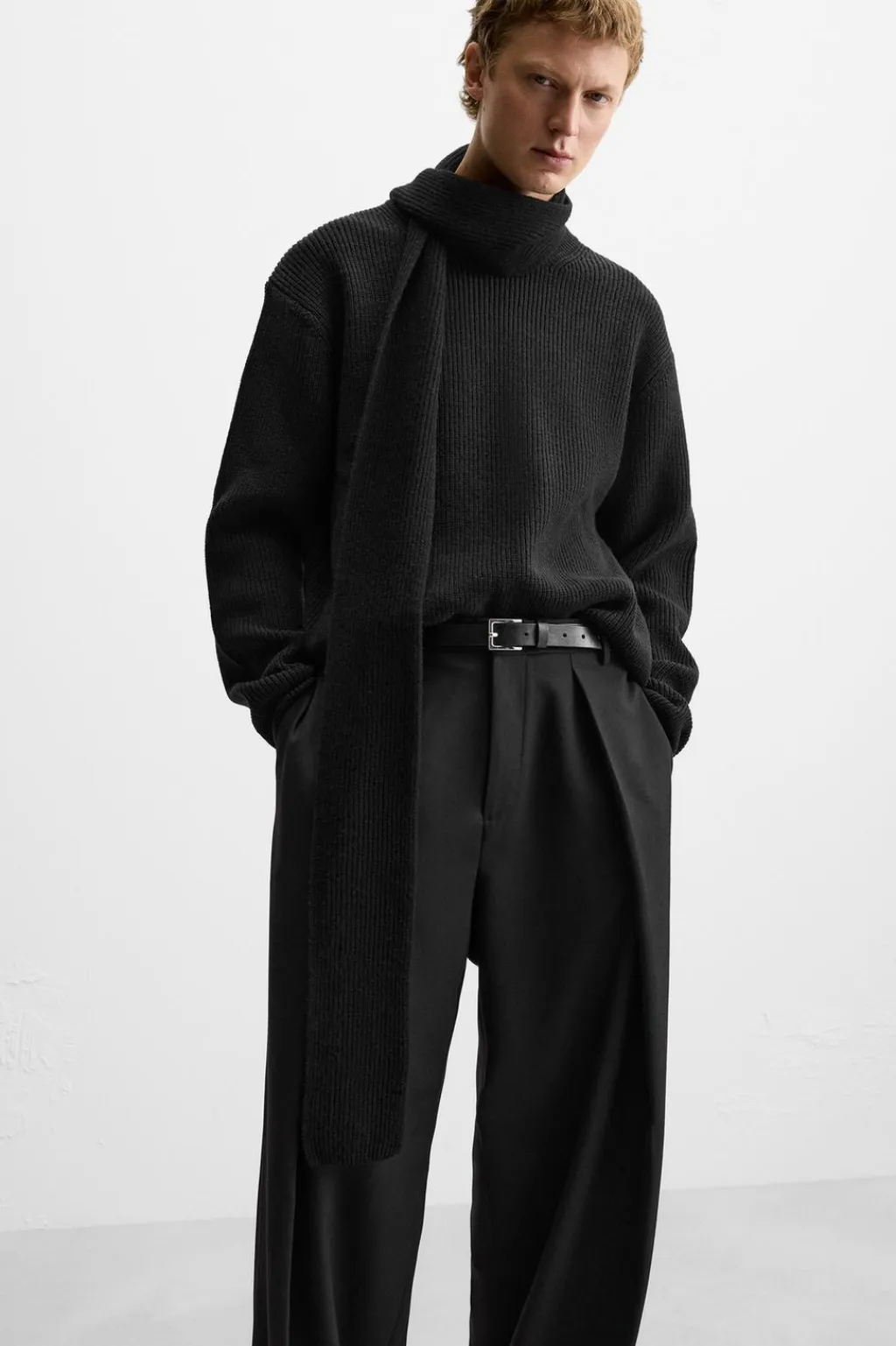 New PANTALÓN WIDE FIT PLIEGUES Hombre Pantalones