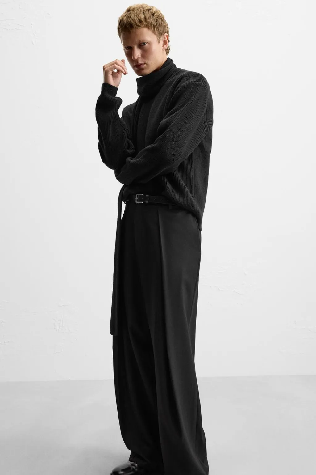 New PANTALÓN WIDE FIT PLIEGUES Hombre Pantalones