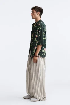 Outlet PANTALÓN WIDE FIT RAYAS LIMITED EDITION Hombre Pantalones