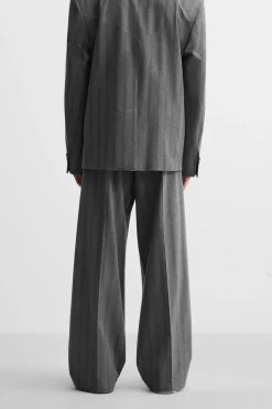 Discount PANTALÓN WIDE FIT TRAJE RAYAS Hombre Pantalones