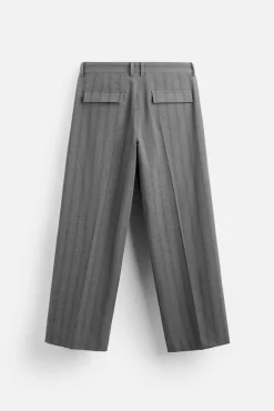 Discount PANTALÓN WIDE FIT TRAJE RAYAS Hombre Pantalones
