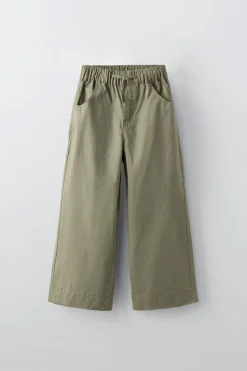 Niños ZARA 6 - 14 Años·Pantalones<PANTALÓN WIDE LEG