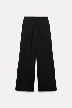 Clearance PANTALÓN WIDE LEG CREPE Mujer Pantalones