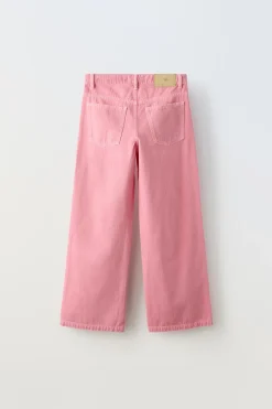 Niños ZARA 6 - 14 Años·Pantalones<PANTALÓN WIDE LEG ESPIGA