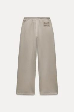 Clearance PANTALÓN WIDE LEG FELPA Mujer Pantalones|Sudaderas / Joggers