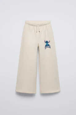 Niños ZARA 6 - 14 Años·Pantalones|6 - 14 Años·Deporte / Jogging<PANTALÓN WIDE LEG LILO & STITCH © DISNEY
