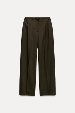 Online PANTALÓN WIDE LEG PINZAS Mujer Pantalones