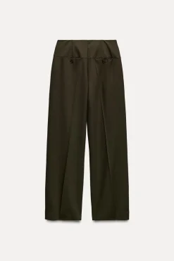 Online PANTALÓN WIDE LEG PINZAS Mujer Pantalones