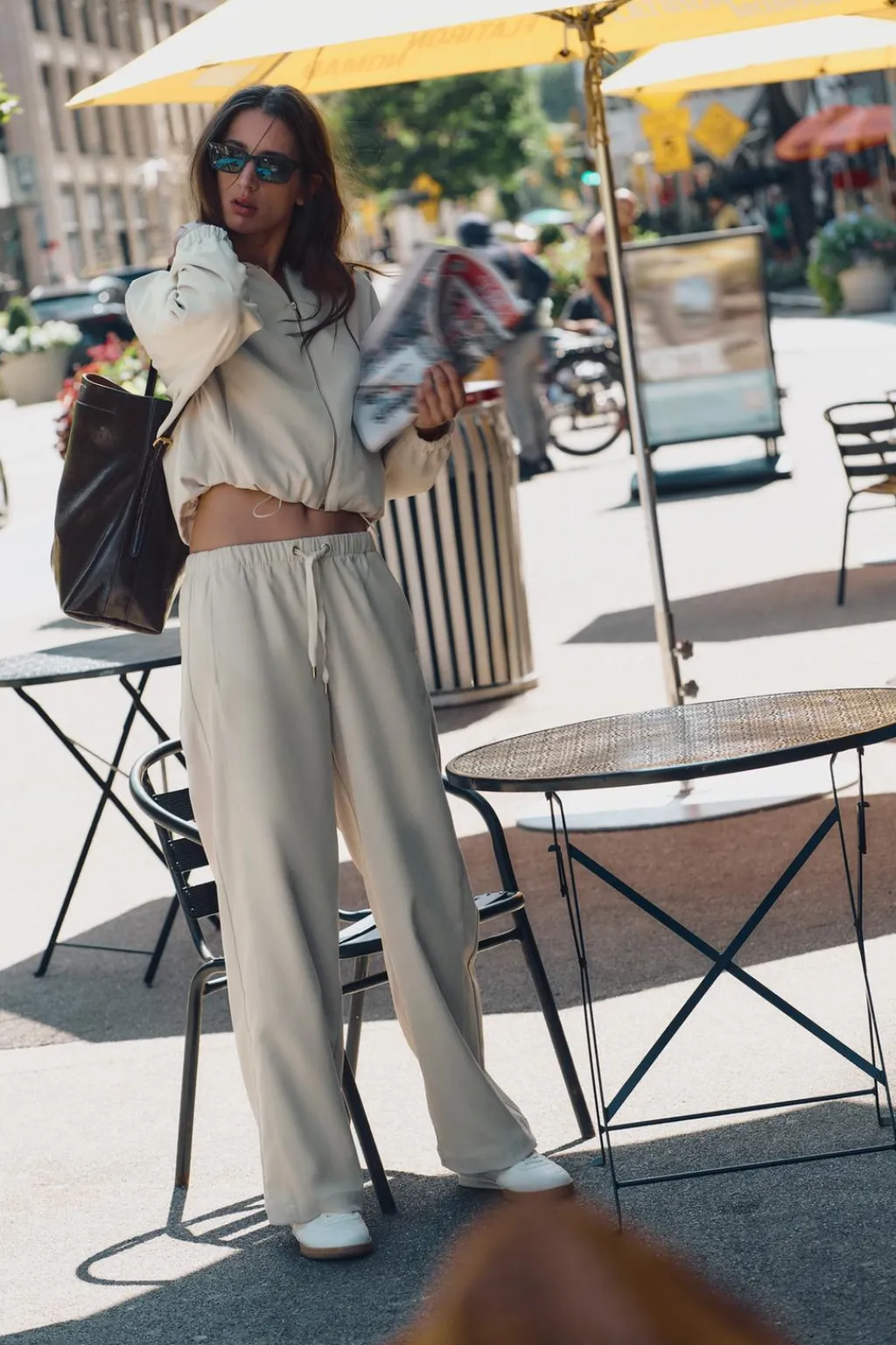 Discount PANTALÓN WIDE LEG TEXTURA Mujer Pantalones