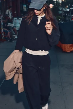 Online PANTALÓN WIDE LEG TEXTURA Mujer Pantalones