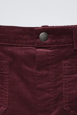Niños ZARA 1½ - 6 Años·Pantalones<PANTALÓN WIDE LEG VELVET