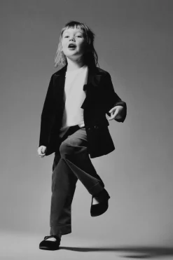 Niños ZARA 1½ - 6 Años·Pantalones<PANTALÓN WIDE LEG VELVET